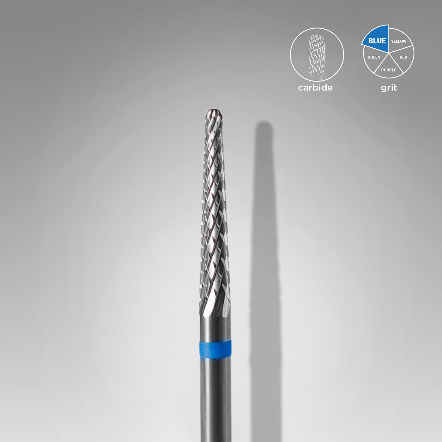 Punta per chiodo in carburo cono blu EXPERT diametro testa 2,3 mm / parte lavorante 14 mm