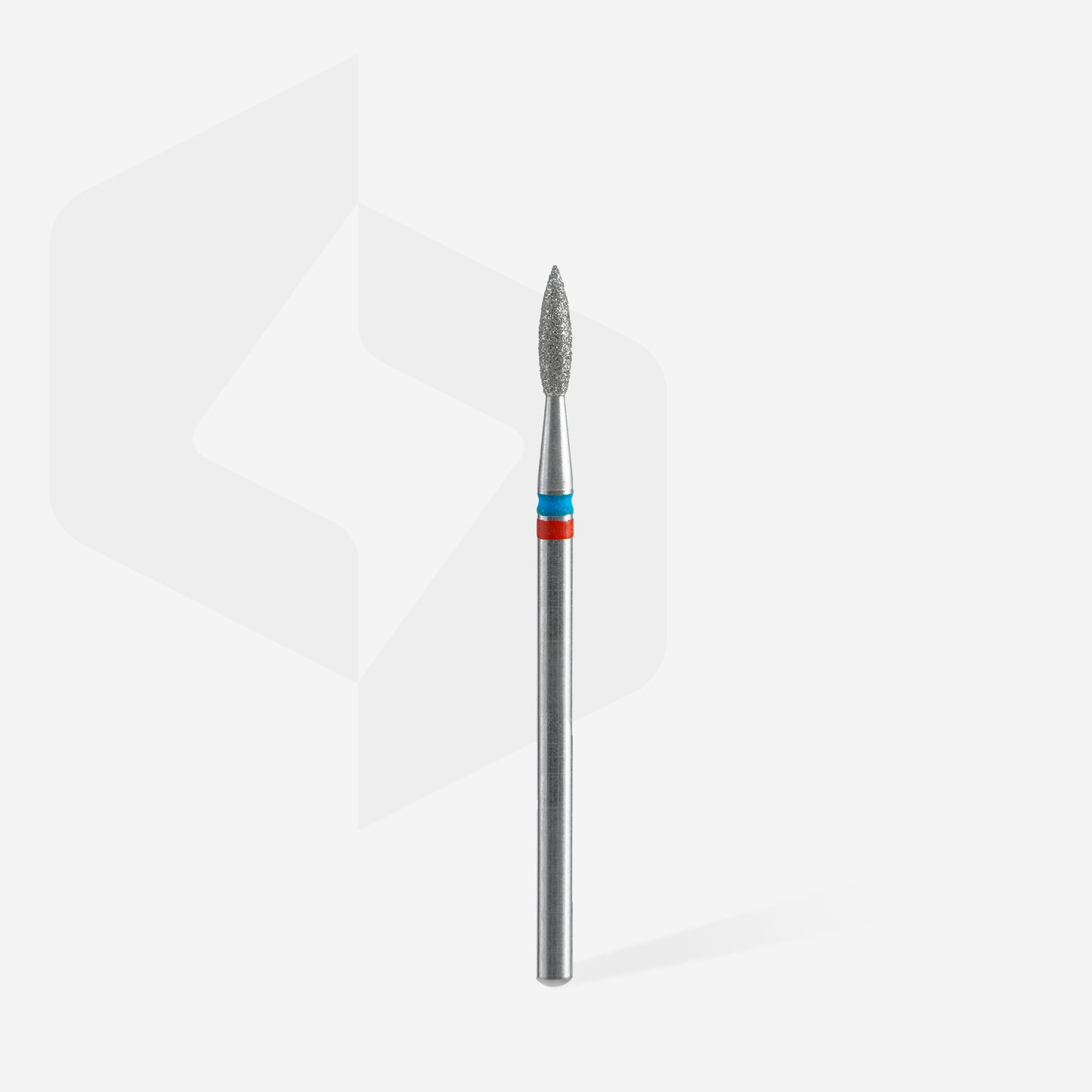 Punta diamantata per chiodi DUO fiamma rosso-blu EXPERT diametro testa 2,1 mm / parte lavorante 8 mm