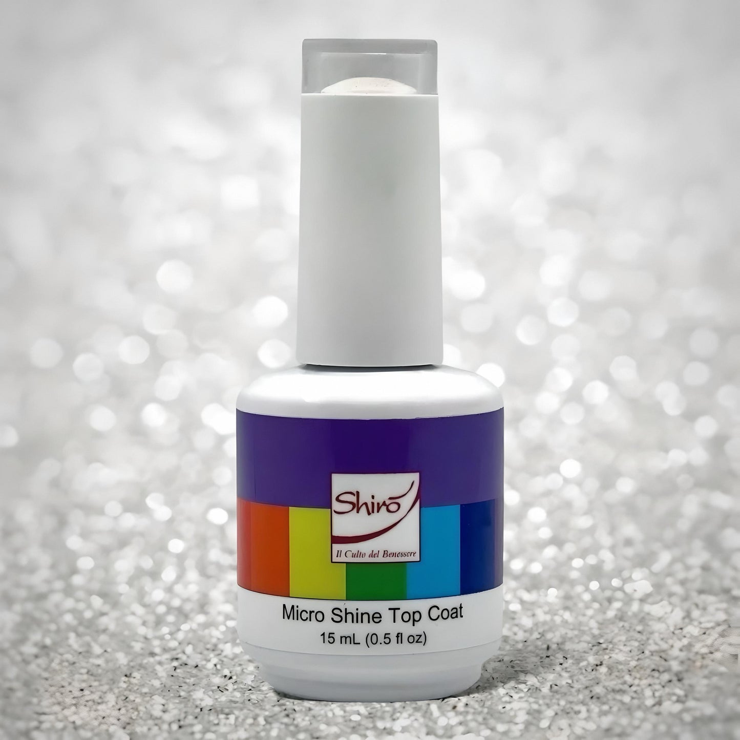 Top Coat Micro Shine 15ml - con microglitter per una brillantezza luminosa e protezione del colore