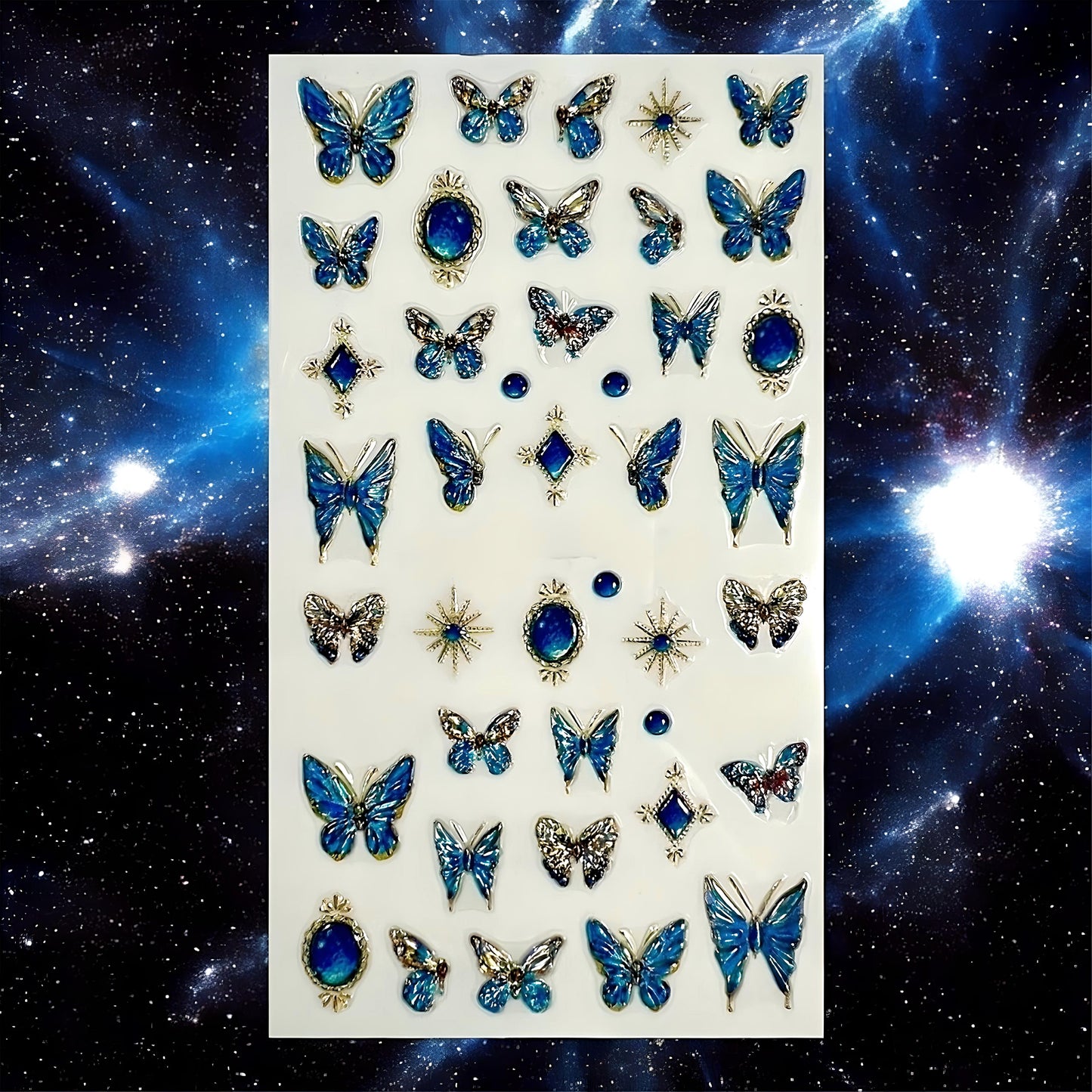 Slider per Nail Art di Colore Blu AD 06