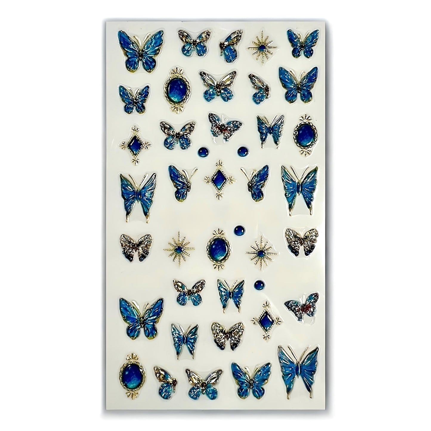 Slider per Nail Art di Colore Blu AD 06