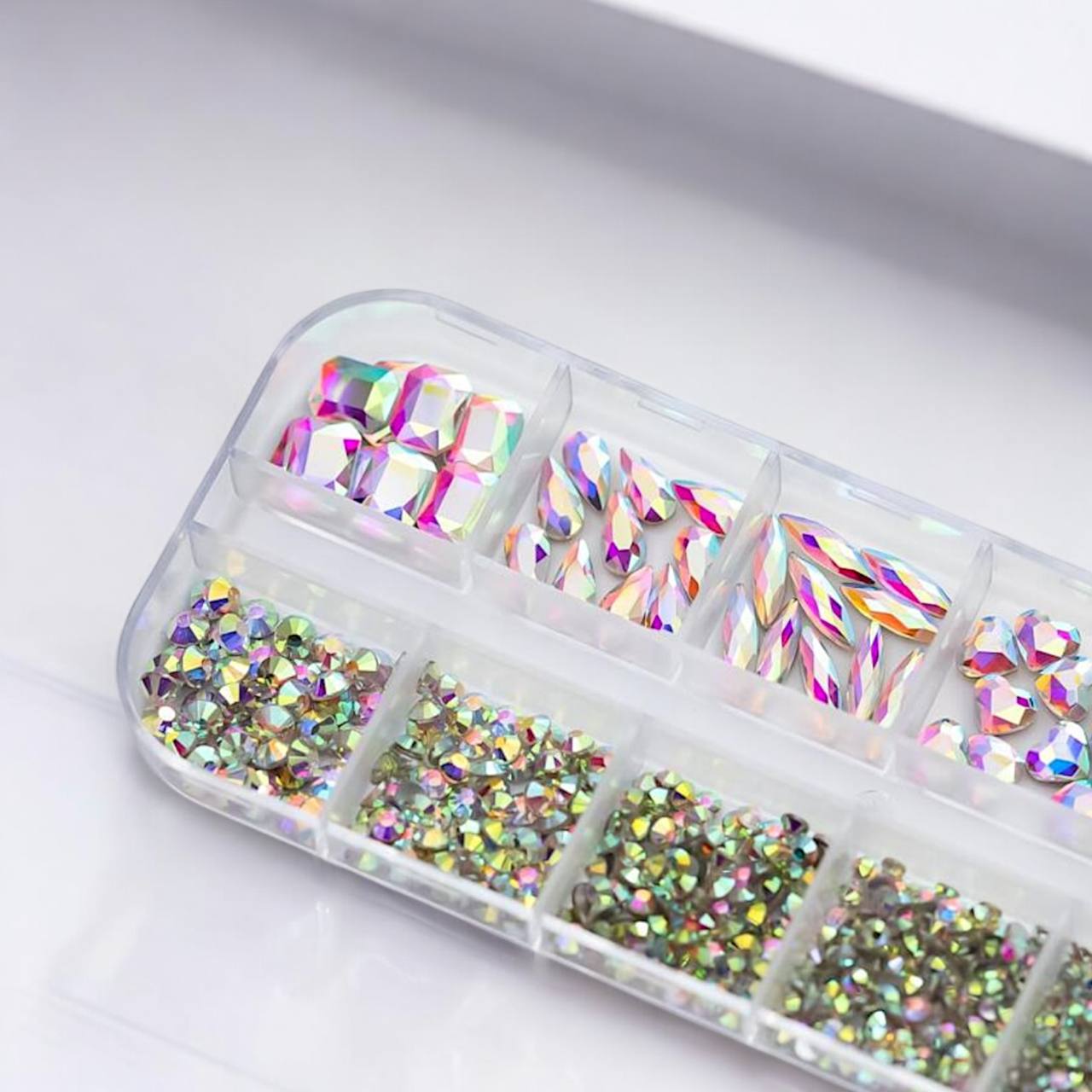 Set di Strass per Unghie Color Zircone "Zircon Sparkle Shapes" 005