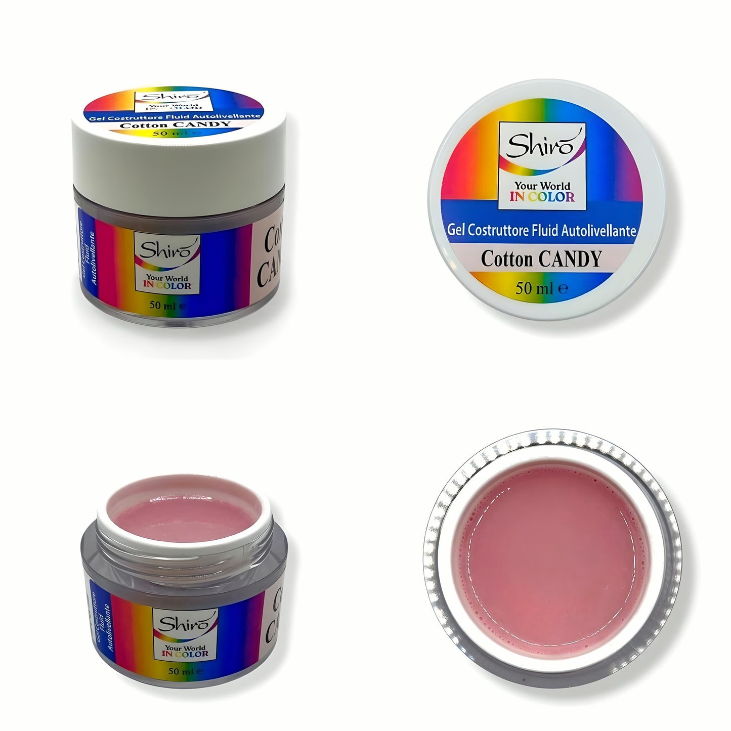 KIT COTTON CANDY 003 – Gel Costruttore Autolivellante + Gel Polish Finish