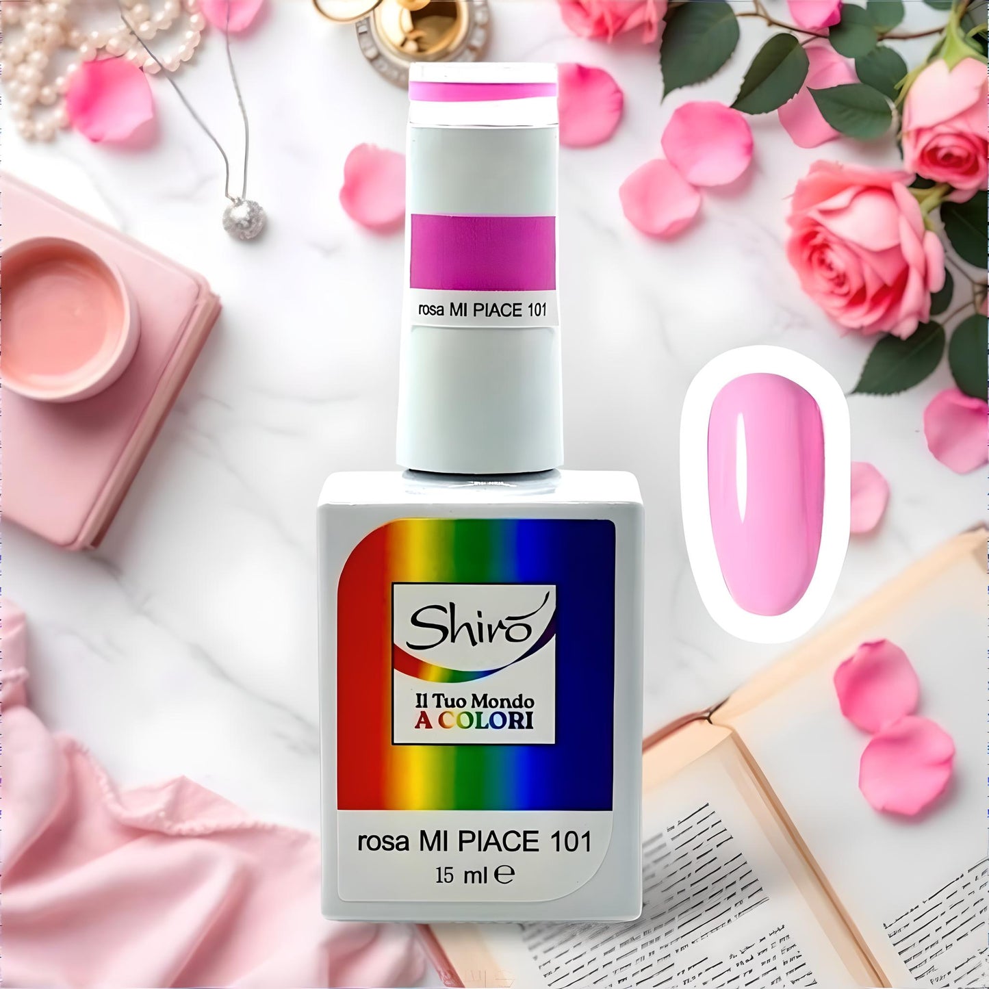 Gel Polish Rosa MI PIACE 101 - TPO FREE- 15ml