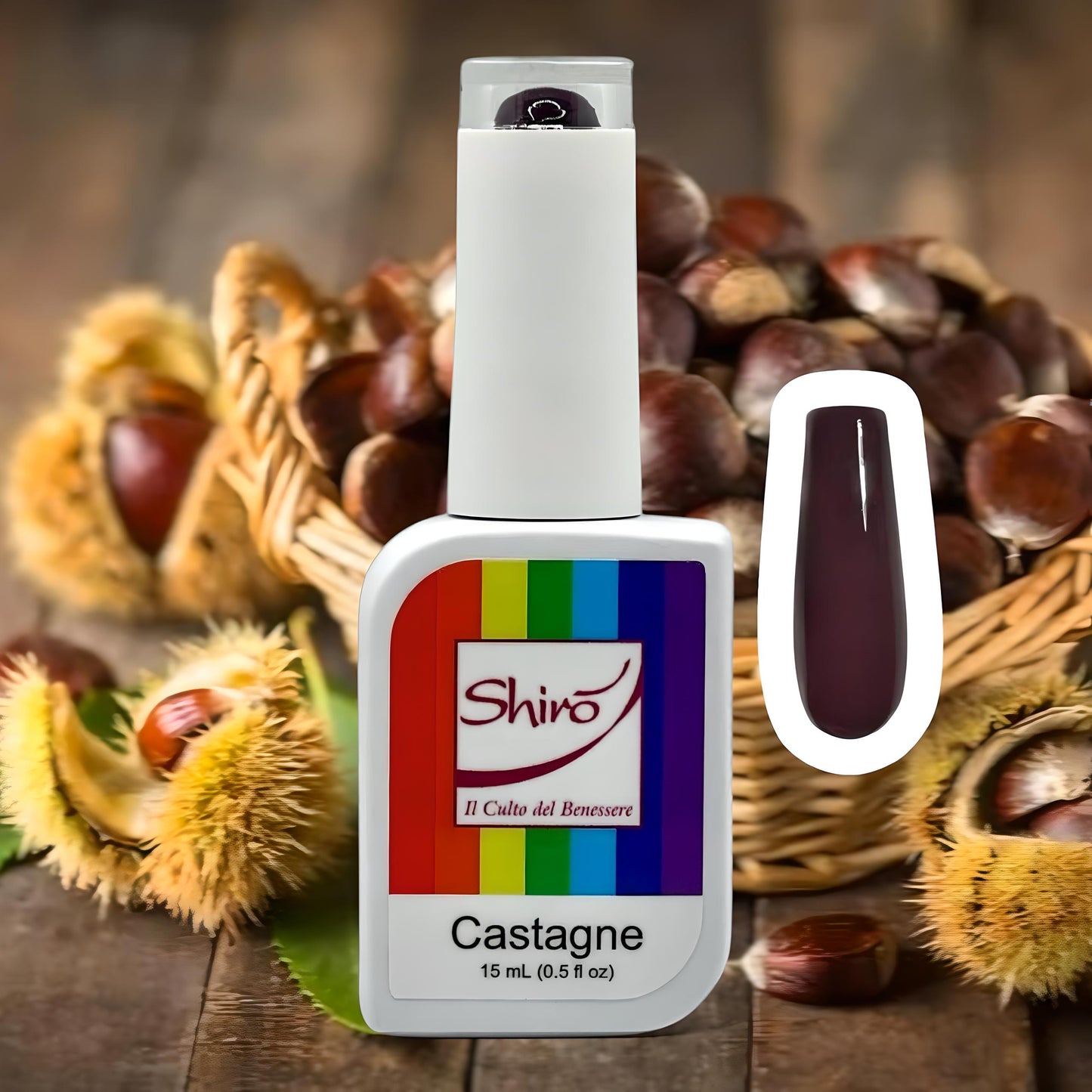 GEL POLISH CASTAGNE - 15ml