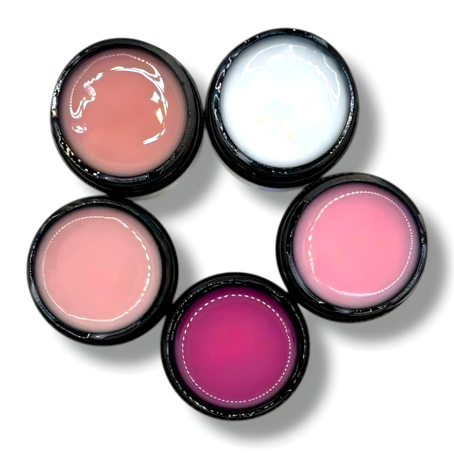 Kit Gel Costruttori Fluid Autolivellanti "Rosa Collection" - HEMA & TPO FREE - 5 x 15 ml