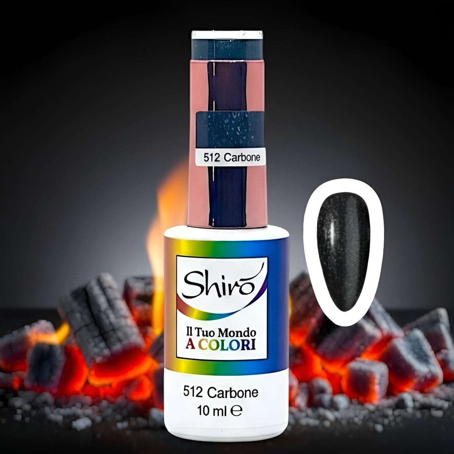 Polish 512 Carbone (con glitter) - TPO FREE - 10ml