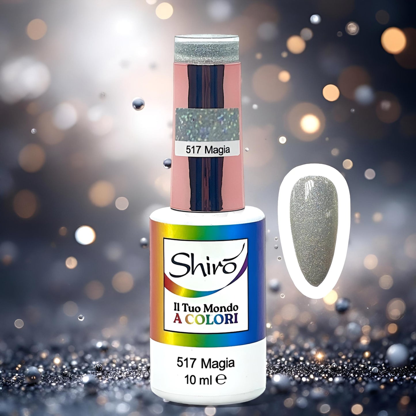 Gel Polish 517 Magia (con glitter) - TPO FREE - 10ml