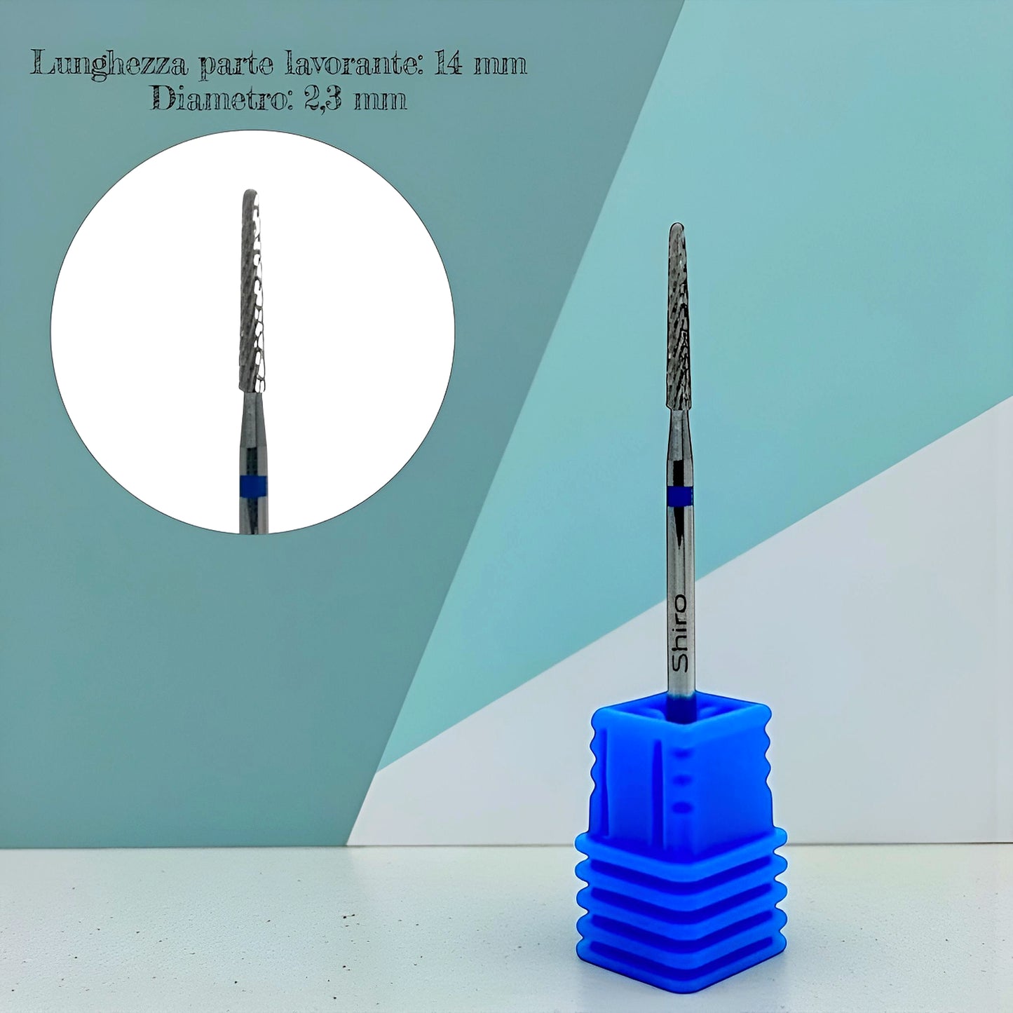 Punta blu SLIM – Pulitore Cuticole e Strumento di Preparazione Unghie