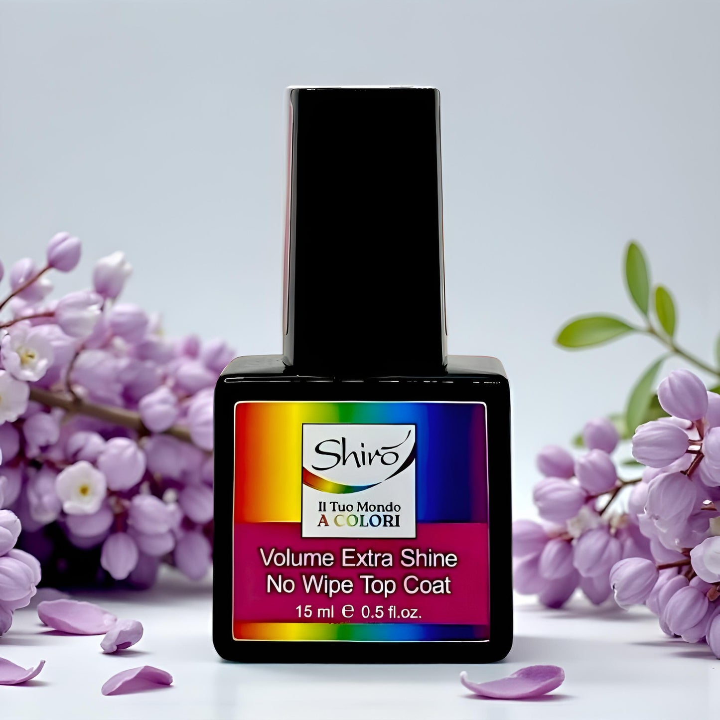 Top Coat Volume Extra Shine No Wipe - "HEMA & TPO FREE" 15ml - non aggiunge spessore alle unghie, ma crea una protezione extra, avvolgendole e sigillandole per una maggiore resistenza e brillantezza.