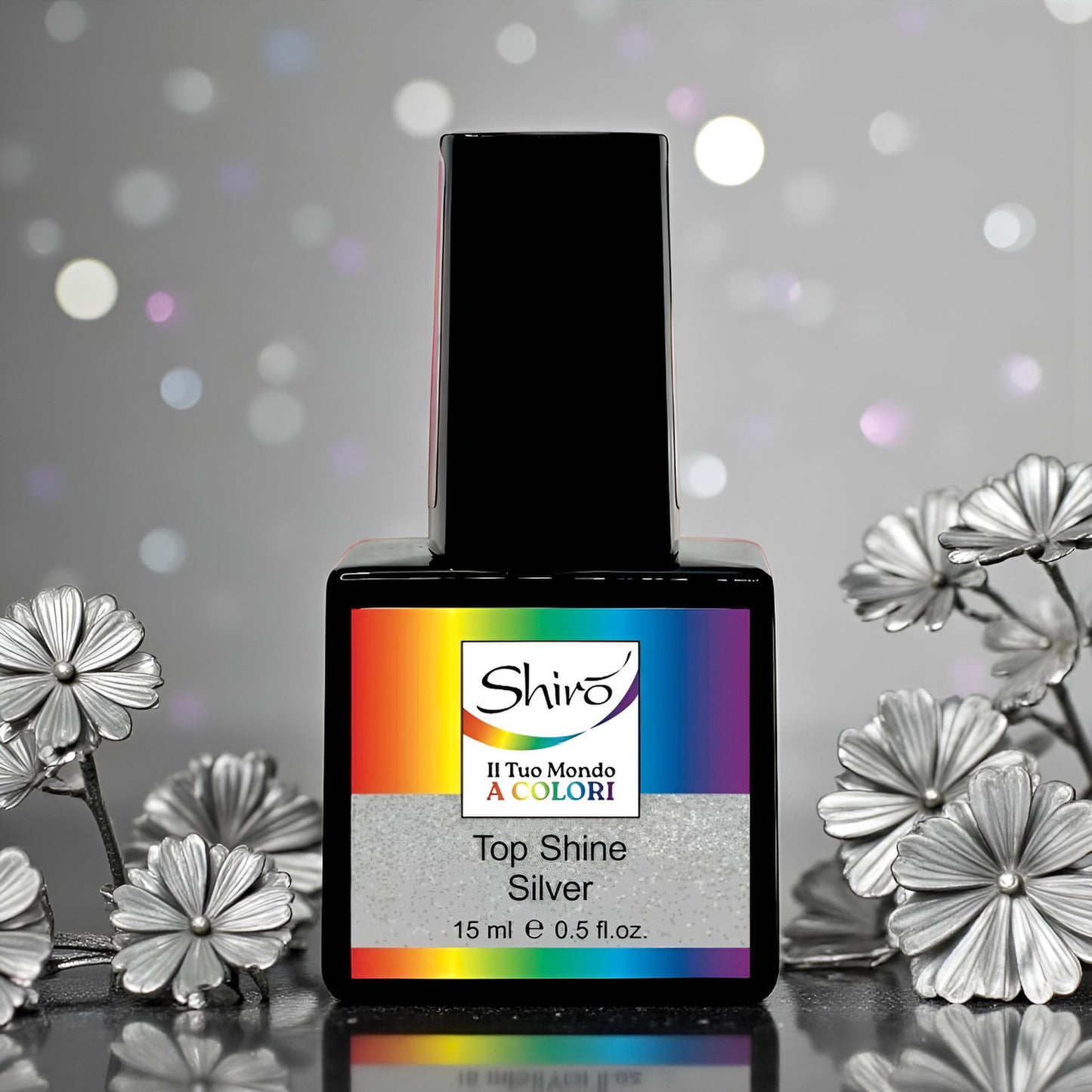 Top Coat Shine Silver "HEMA & TPO FREE" - 15 ml