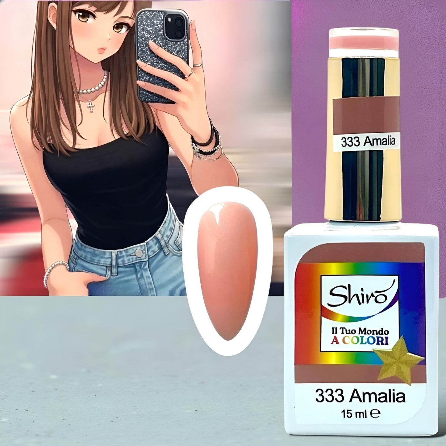 Gel Polish 333 Amalia – TPO FREE – 15ml