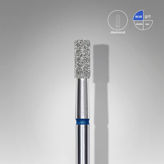 10 pezzi Fresa diamantata a cilindro, blue, diametro 2.5 mm, terminale di lavoro 6 mm