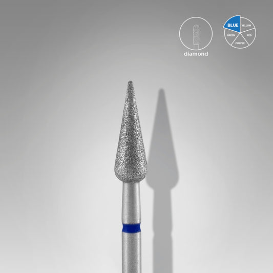 10 pezzi Punta diamantata per chiodi a punta pera blu EXPERT diametro testa 4 mm / parte lavorante 12 mm