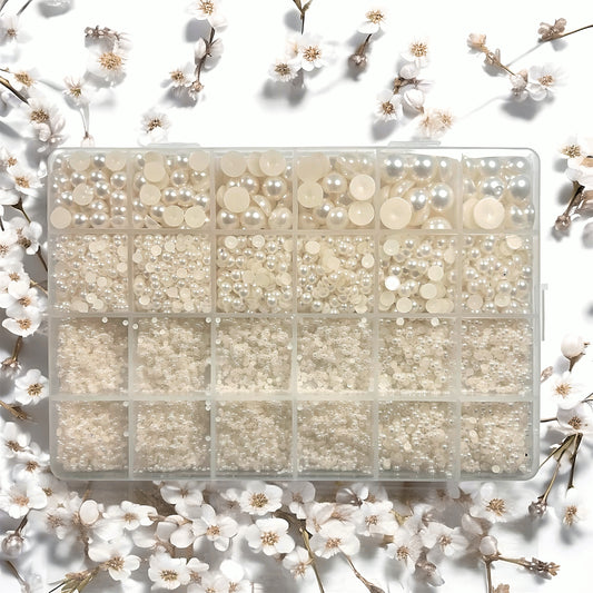 Strass Cristallini Crema per Unghie con Effetto Perla