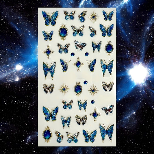 Slider per Nail Art di Colore Blu AD 06