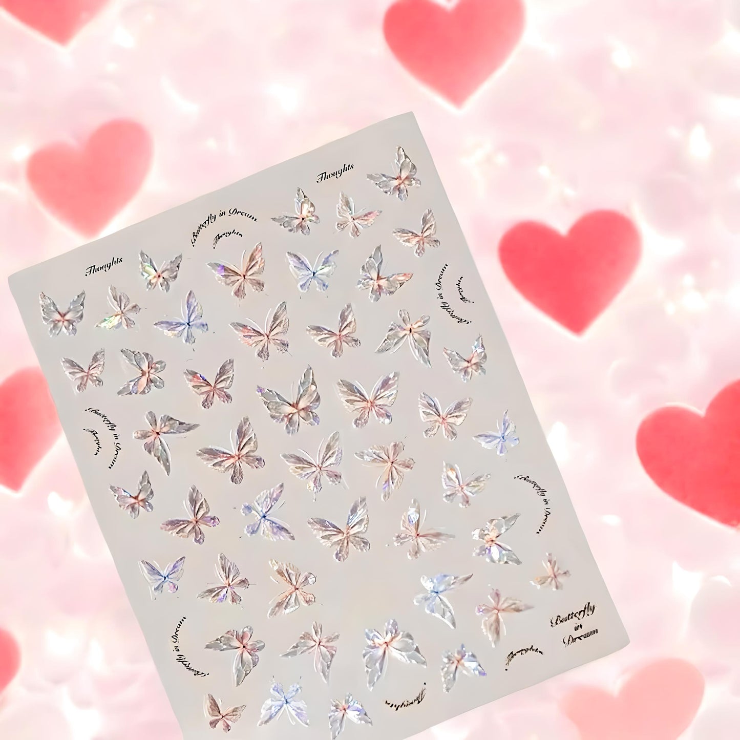 Adesivi per unghie 5D "Shiny Butterflies" AD 12