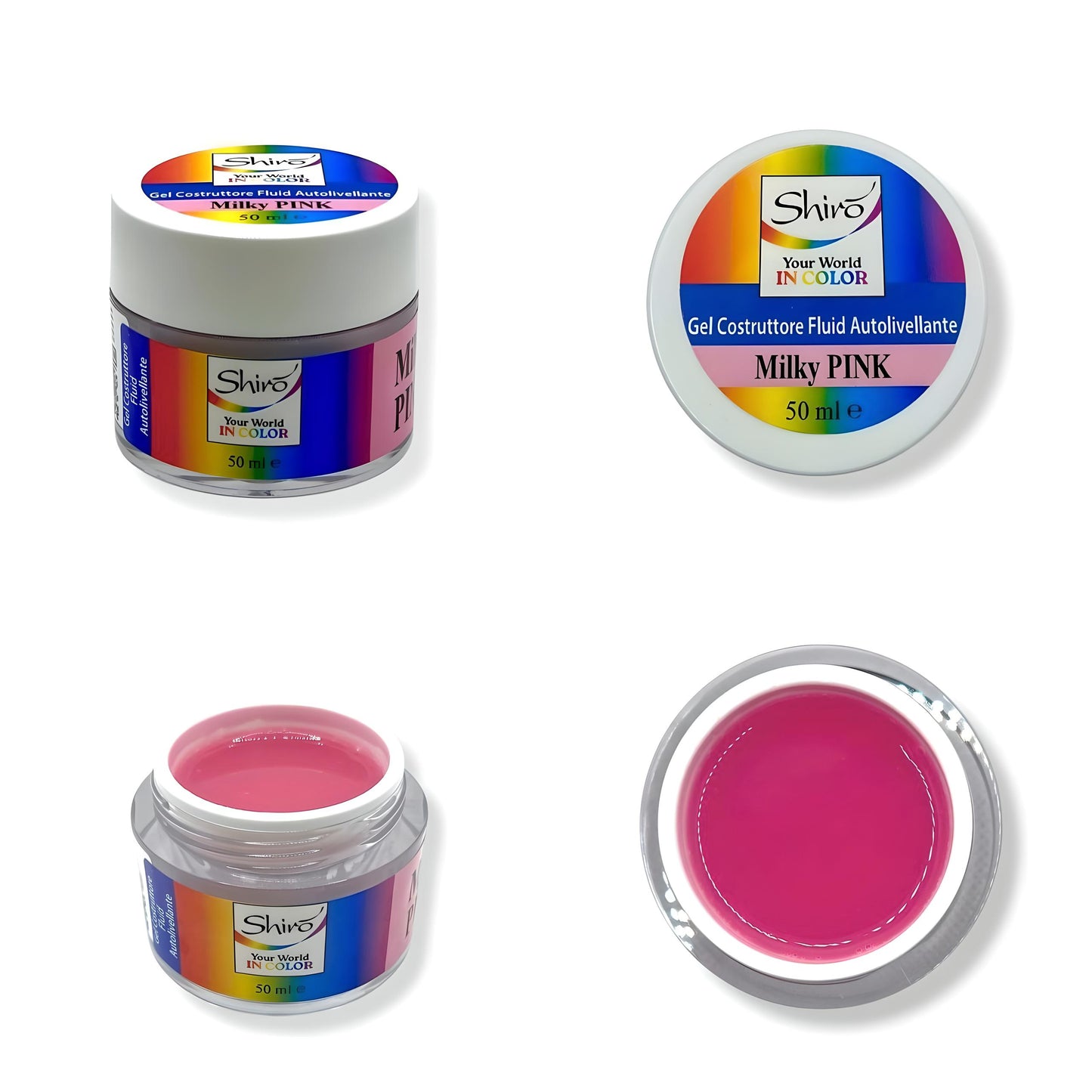 KIT MILKY PINK 007 – Gel Costruttore Autolivellante + Gel Polish Finish