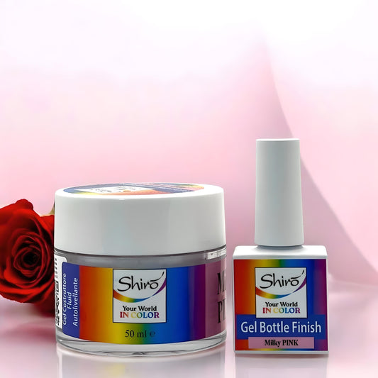KIT MILKY PINK 007 – Gel Costruttore Autolivellante + Gel Polish Finish