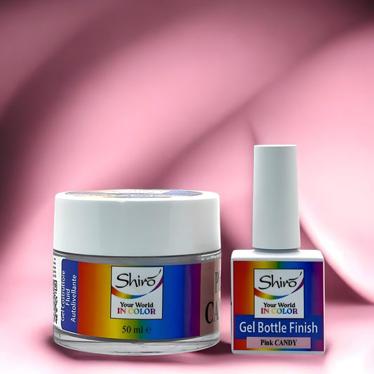 KIT PINK CANDY 004 – Gel Costruttore Autolivellante + Gel Polish Finish