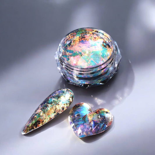 Scaglie Iridescenti Crystal Flakes – effetto brillante e tridimensionale A07