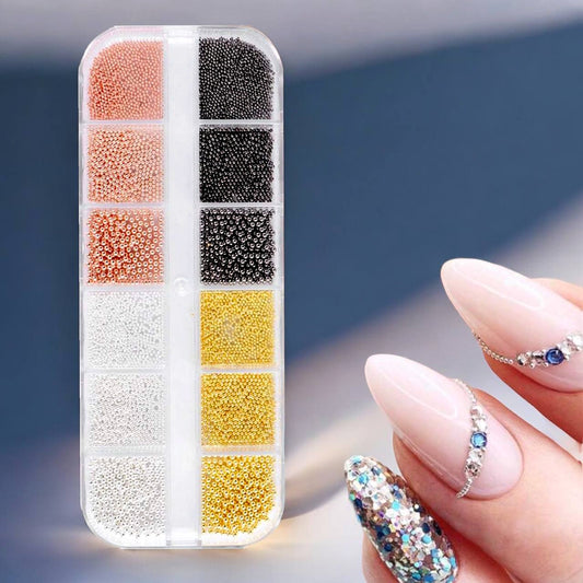 Microperle Metalliche per Nail Art -Metal Beads Luxe P01