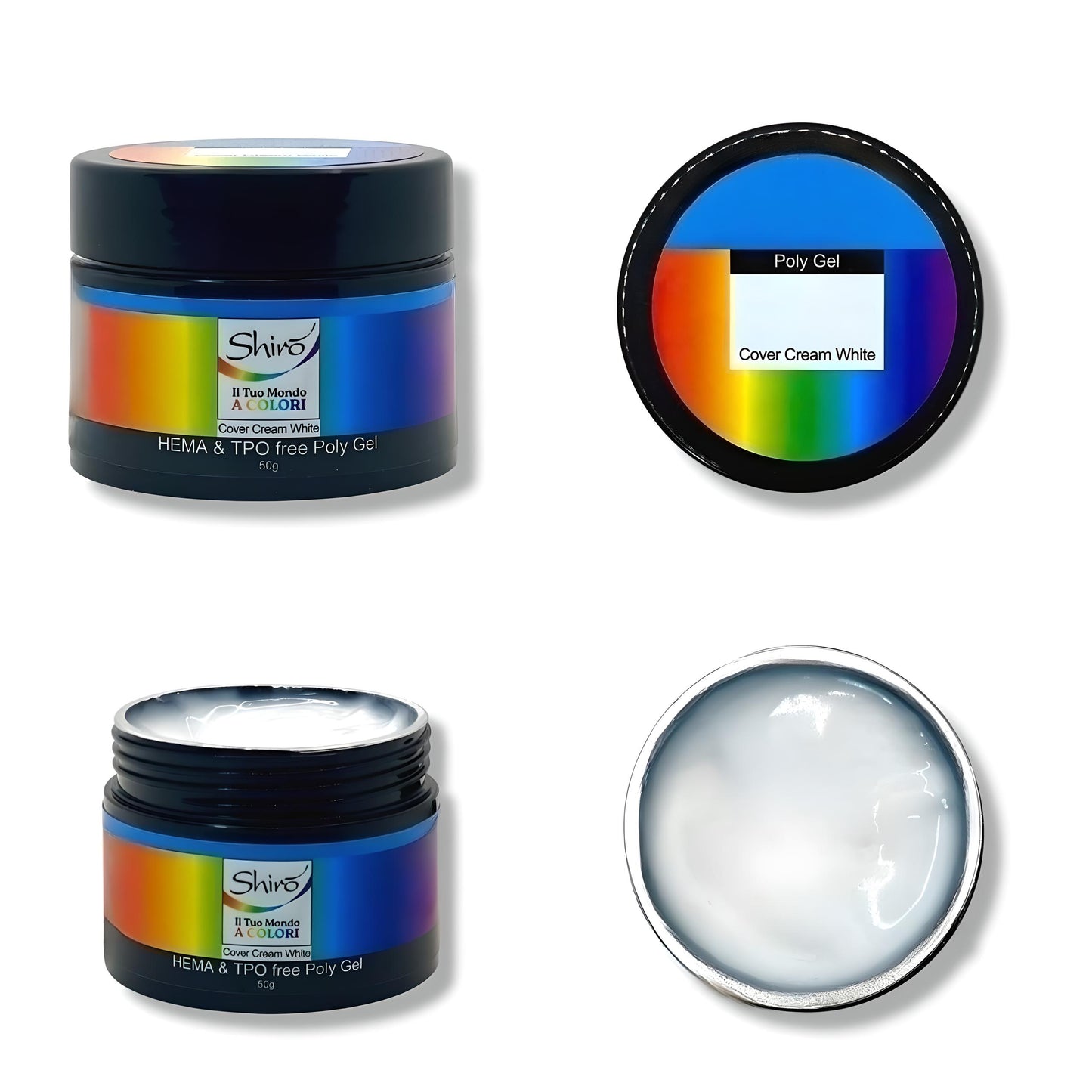 Poly Gel Cover Cream White – HEMA & TPO Free – 50g