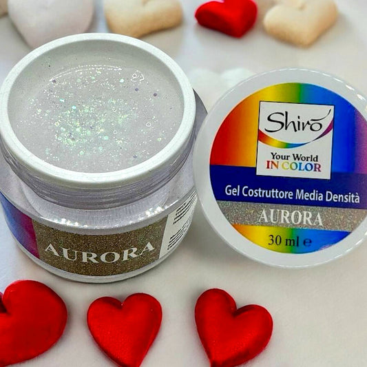 Gel Costruttore Media Densità AURORA (con glitter)  - HEMA & TPO FREE - 30ml
