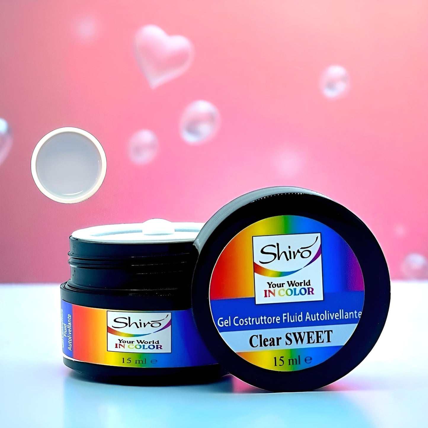 Gel CLEAR SWEET 008 autolivellante trasparente  - HEMA & TPO FREE - 15ml