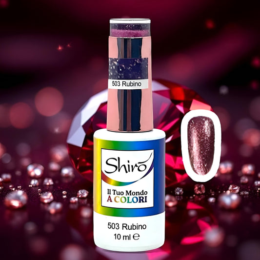 Gel Polish 503 Rubino (con glitter) 10ml