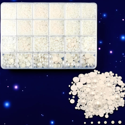 Strass Cristallini Crema per Unghie con Effetto Perla