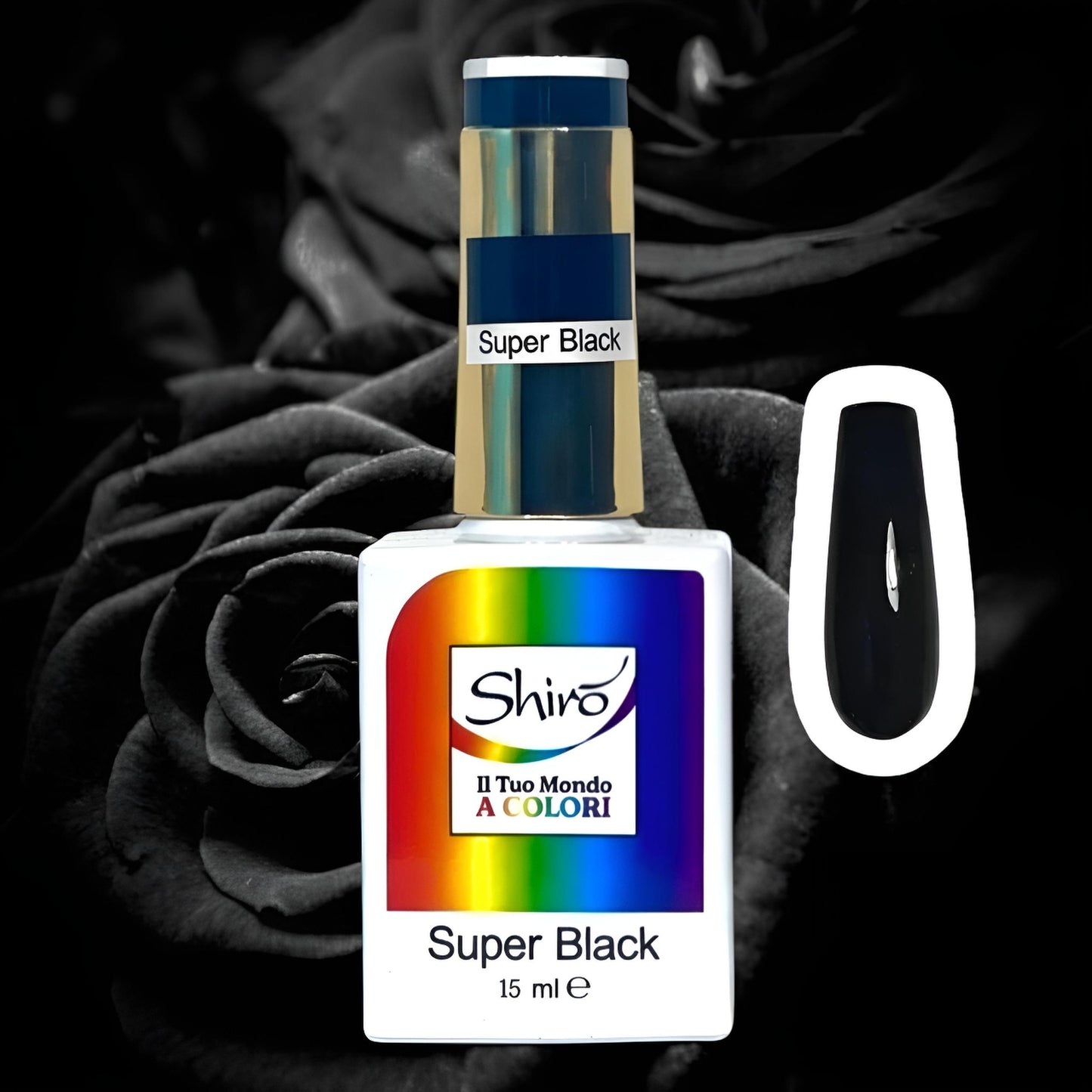 GEL POLISH SUPER BLACK - TPO FREE - 15ml