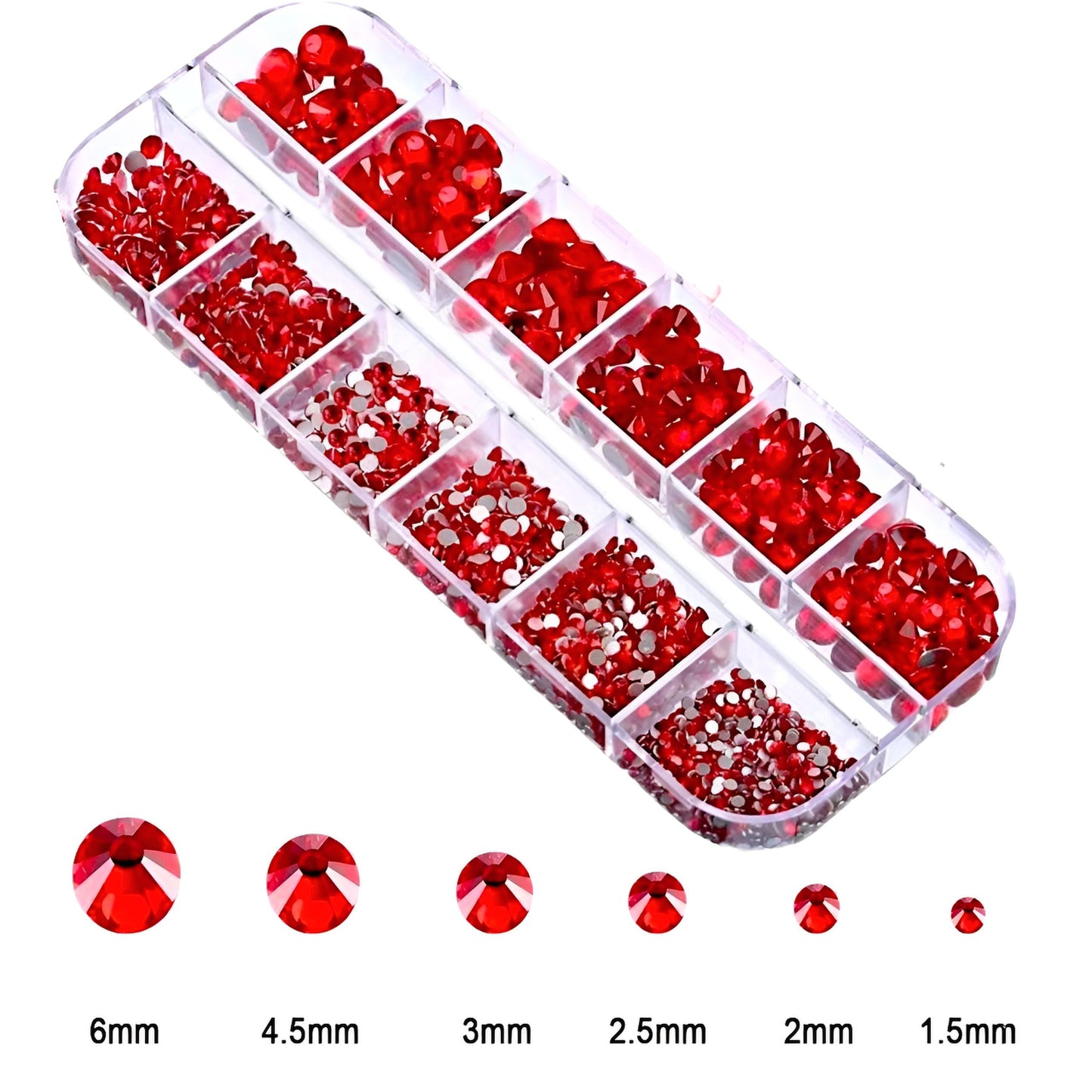 Strass per unghie Red Crystal 010
