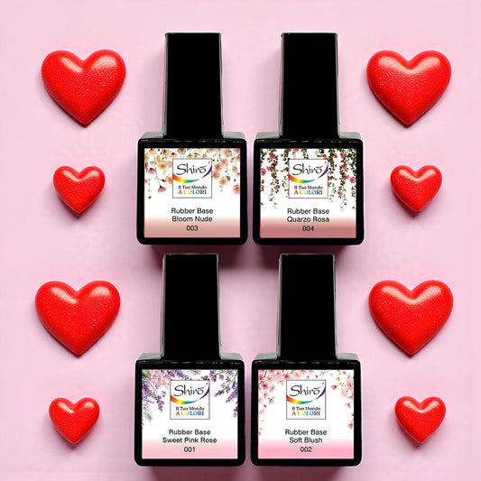 Kit Completo Rubber Base – 4 x 15 ml  - HEMA & TPO FREE