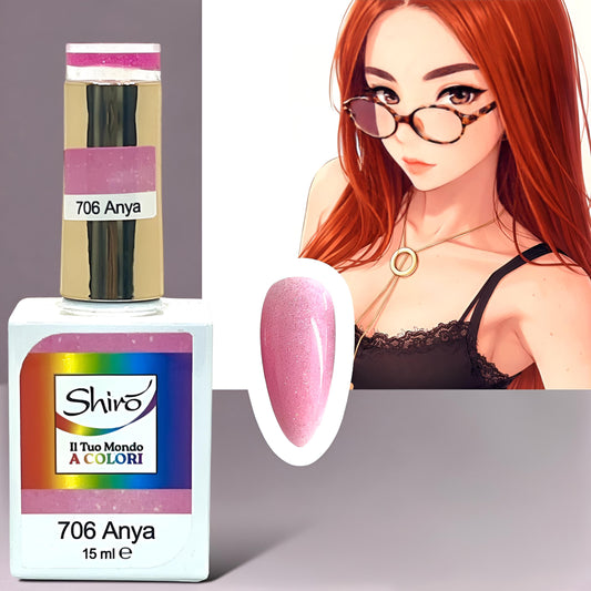 Gel Polish 706 Anya (con glitter) - TPO FREE - 15ml