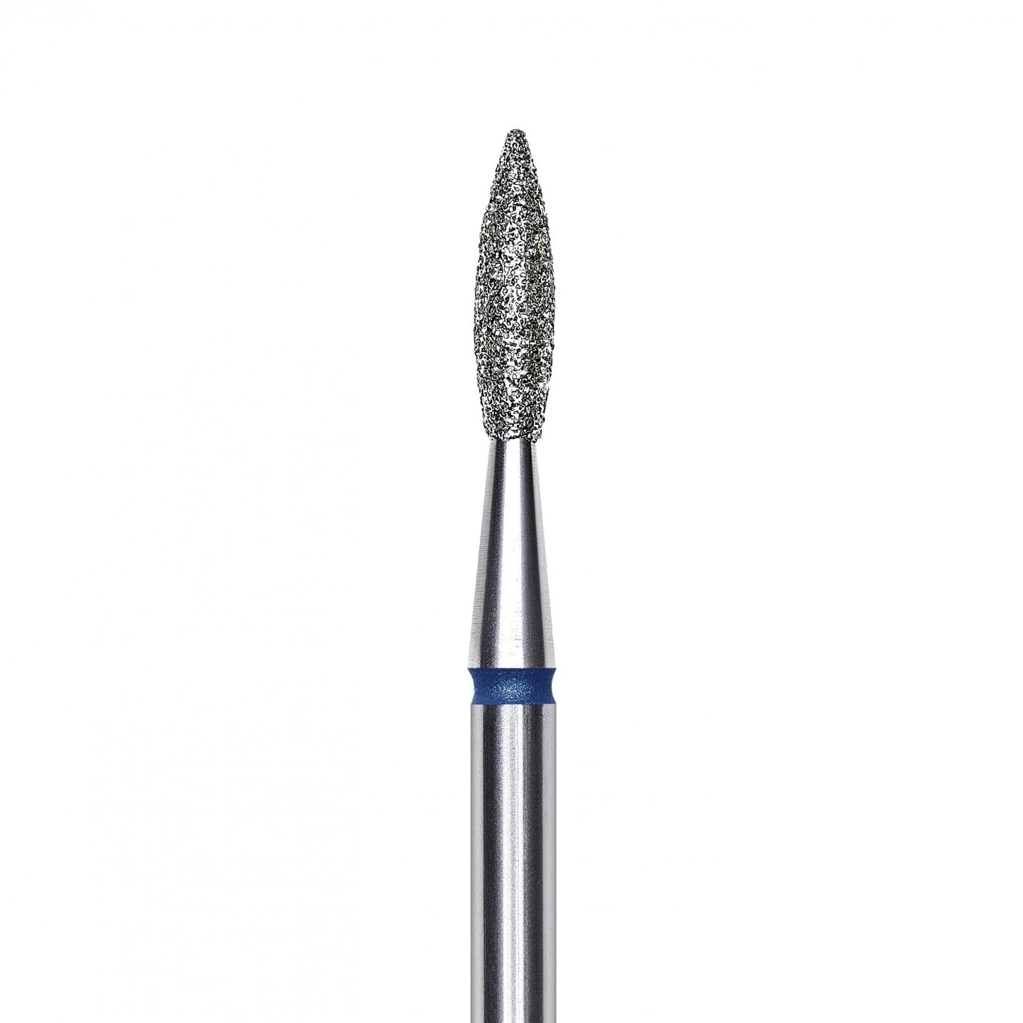 10pezzi Punta diamantata Fiamma Appuntita, blu, diametro 2.1 mm - lunghezza punta 8 mm