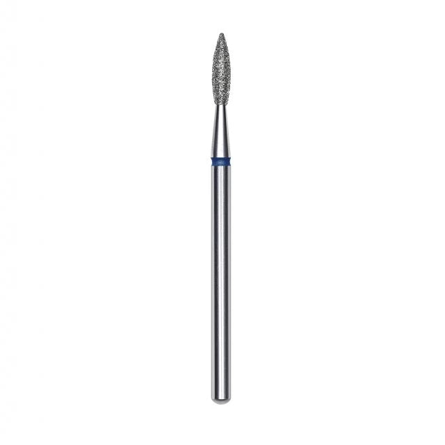 10pezzi Punta diamantata Fiamma Appuntita, blu, diametro 2.1 mm - lunghezza punta 8 mm